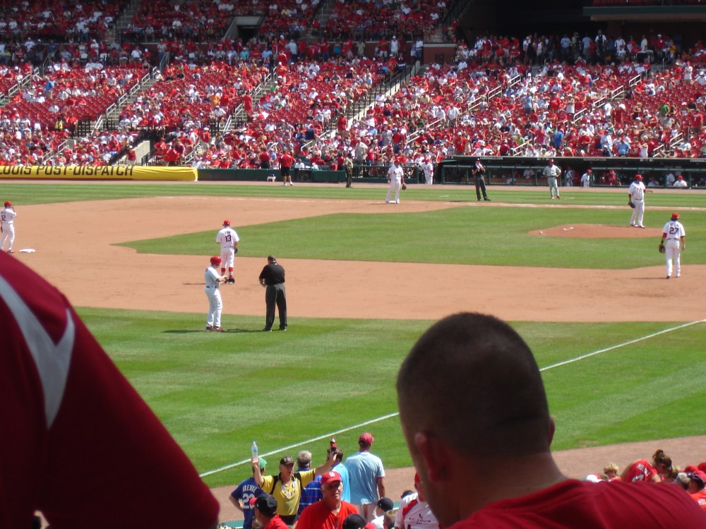 And we even caught 2 innings of the game