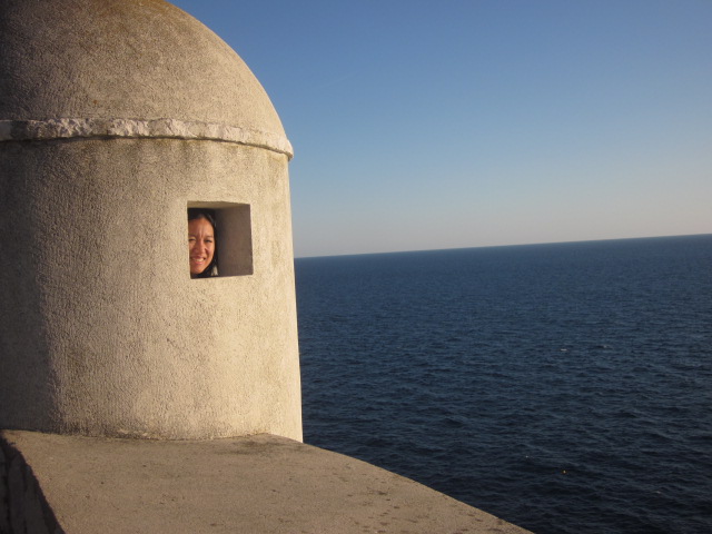 Having a little fun playing hide...