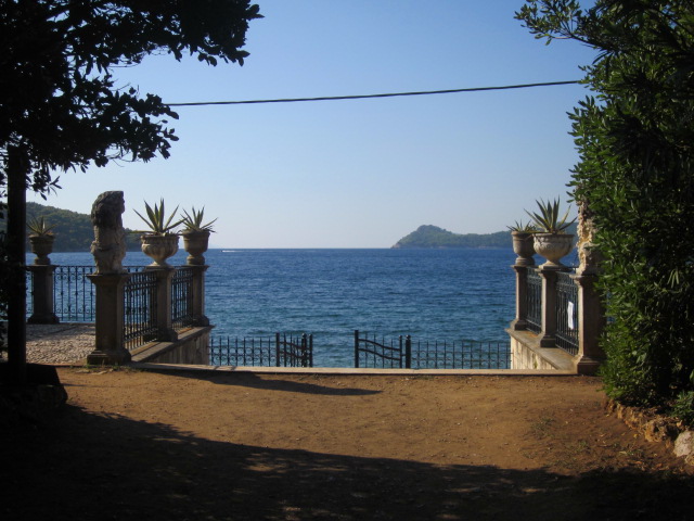 Entrance to a semi-hidden botanical garden on Lopud island