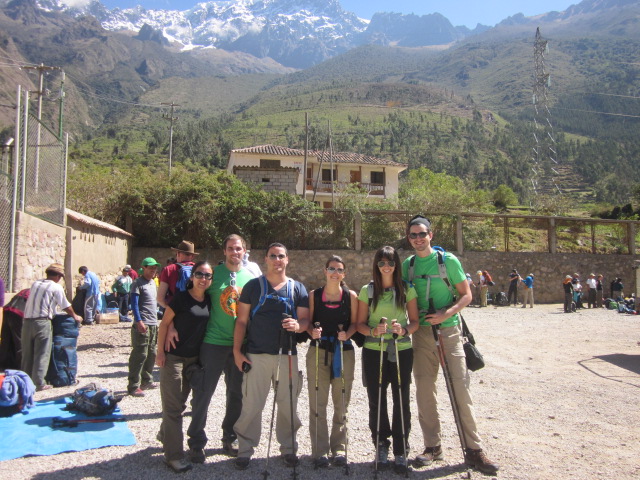 The Inca Trail Dream Team, in our "before" shot right before embarking on our 4-day journey