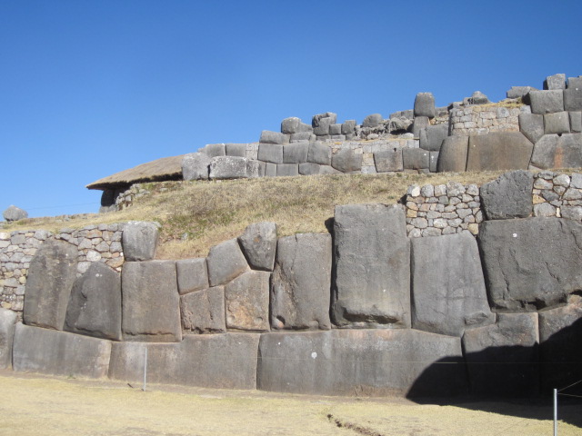 Massive walls at Sacsayhuaman...amazing how precise the stonework was.