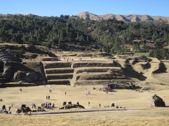 View down onto some more ruins at Sacsayhuaman