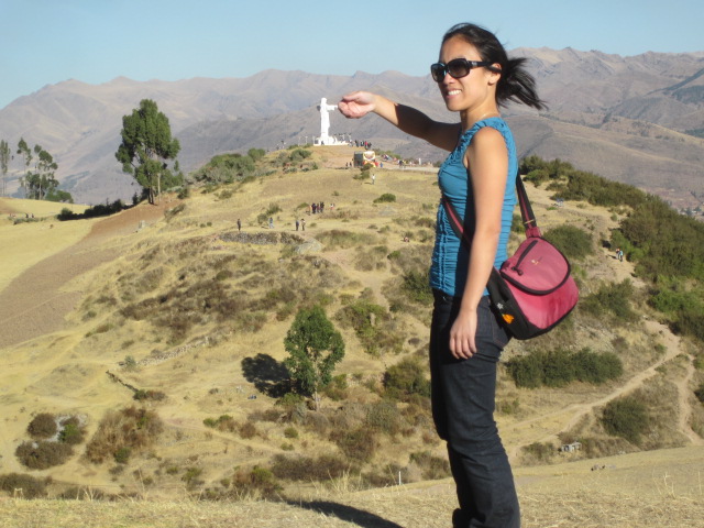Shaking hands with Cristo Blanco...sort of.