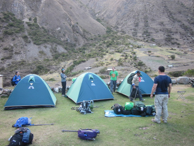 Our first night's camp at Wayllabamba