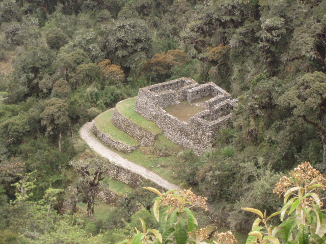 From Sayacmarca, we could look down across the valley and see the next site, Conchamarca