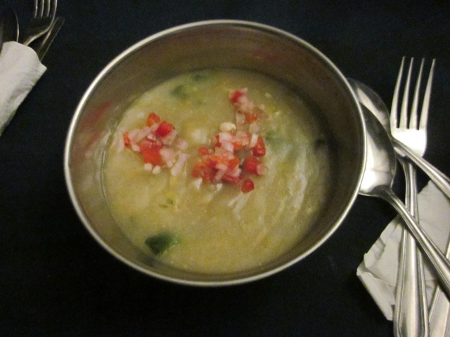 Soup of the day with "sexy sauce"