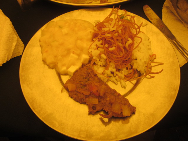 For lunch, I tried alpaca for the first time.  But cautiously only a small piece...