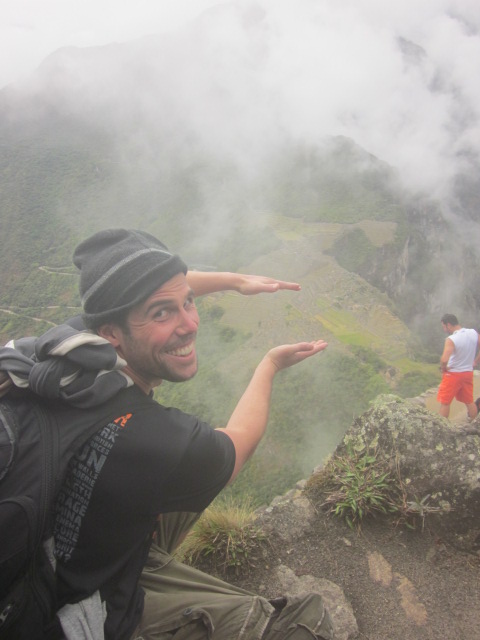 Doug trying to capture Machu Picchu