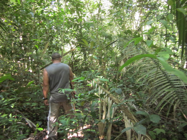 Tarzan blazing a trail for us with his machete