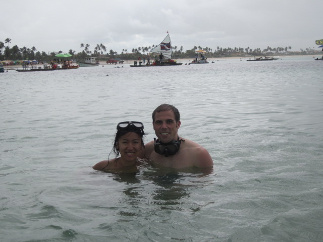 It looks calm above water but we were surrounded by brightly colored fish below the surface