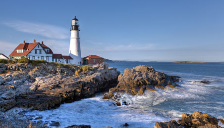 Lighthouse in Portland Maine In Fort Willams Park